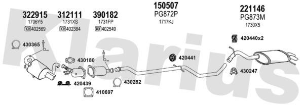 Klarius 631316E Exhaust system 631316E: Buy near me in Poland at 2407.PL - Good price!