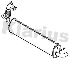 Klarius RN1031B End Silencer RN1031B: Buy near me at 2407.PL in Poland at an Affordable price!