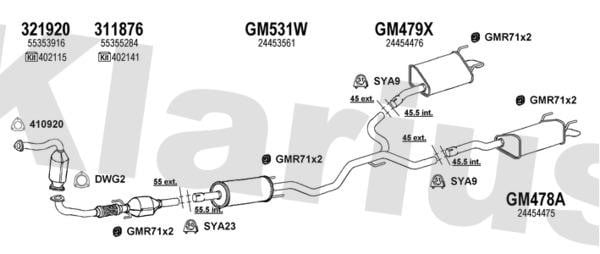  391471U Exhaust system 391471U: Buy near me in Poland at 2407.PL - Good price!