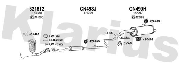 180625U Exhaust system 180625U: Buy near me in Poland at 2407.PL - Good price!