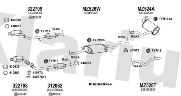  600692U Układ wydechowy 600692U: Dobra cena w Polsce na 2407.PL - Kup Teraz!