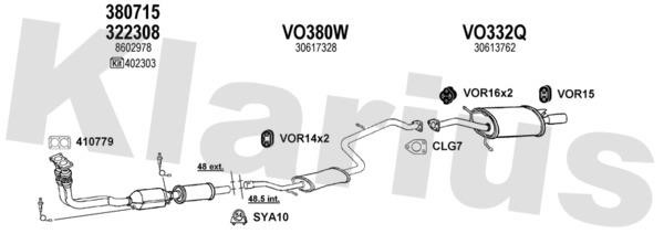 Klarius 960330U Система выпуска отработаных газов 960330U: Отличная цена - Купить в Польше на 2407.PL!