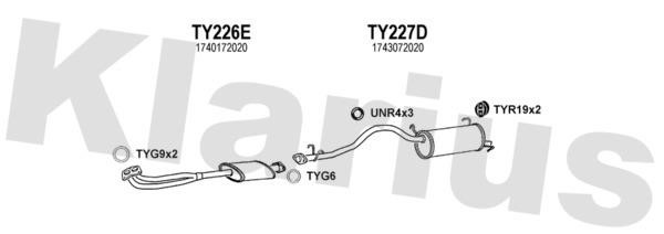 Klarius 900100U Exhaust system 900100U: Buy near me in Poland at 2407.PL - Good price!