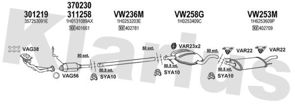 Klarius 930857U Abgasanlage 930857U: Kaufen Sie zu einem guten Preis in Polen bei 2407.PL!