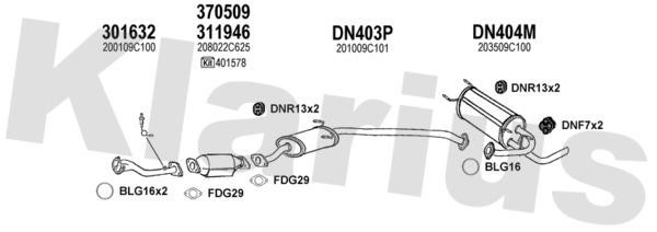 Klarius 270289U Abgasanlage 270289U: Kaufen Sie zu einem guten Preis in Polen bei 2407.PL!