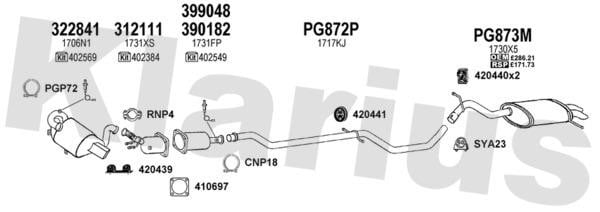 Klarius 631383U Abgasanlage 631383U: Kaufen Sie zu einem guten Preis in Polen bei 2407.PL!