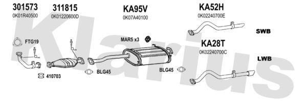 Klarius 500028U Система выпуска отработаных газов 500028U: Отличная цена - Купить в Польше на 2407.PL!