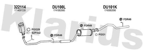 Klarius 300079U Układ wydechowy 300079U: Dobra cena w Polsce na 2407.PL - Kup Teraz!