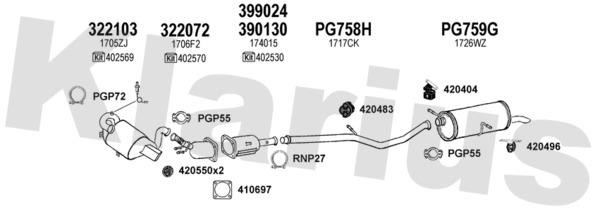 Klarius 180829U Exhaust system 180829U: Buy near me in Poland at 2407.PL - Good price!