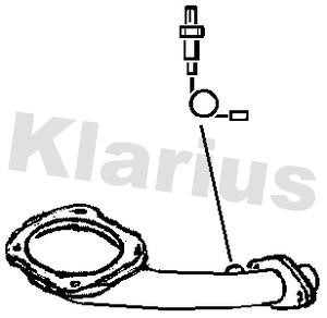 Klarius 110533 Exhaust pipe 110533: Buy near me in Poland at 2407.PL - Good price!