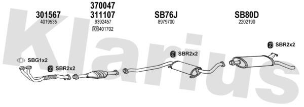 Klarius 750141U Abgasanlage 750141U: Kaufen Sie zu einem guten Preis in Polen bei 2407.PL!