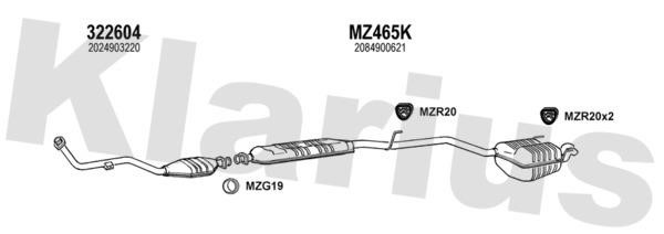 Klarius 600580U Система випуску відпрацьованих газів 600580U: Приваблива ціна - Купити у Польщі на 2407.PL!