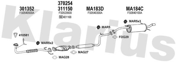  570211U Exhaust system 570211U: Buy near me in Poland at 2407.PL - Good price!