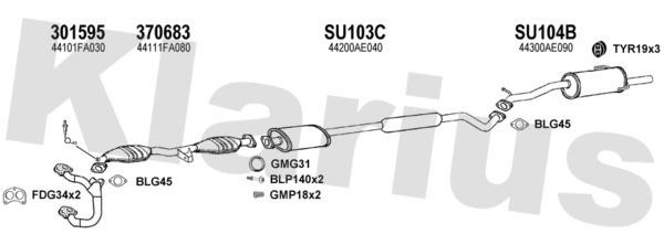 Klarius 800067U Abgasanlage 800067U: Kaufen Sie zu einem guten Preis in Polen bei 2407.PL!