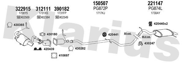  631512E Exhaust system 631512E: Buy near me in Poland at 2407.PL - Good price!