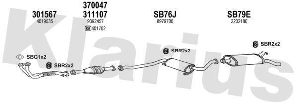 Klarius 750140U Abgasanlage 750140U: Kaufen Sie zu einem guten Preis in Polen bei 2407.PL!