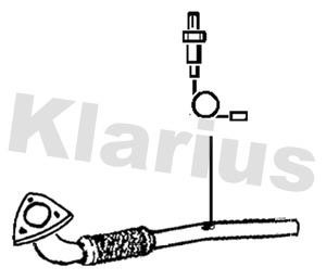 Klarius 302148 Pressure Pipe, pressure sensor (soot/particulate filter) 302148: Buy near me in Poland at 2407.PL - Good price!