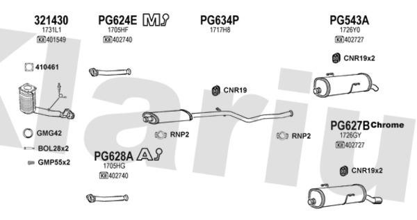  630693U Exhaust system 630693U: Buy near me in Poland at 2407.PL - Good price!