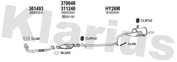 Klarius 450020U Exhaust system 450020U: Buy near me at 2407.PL in Poland at an Affordable price!