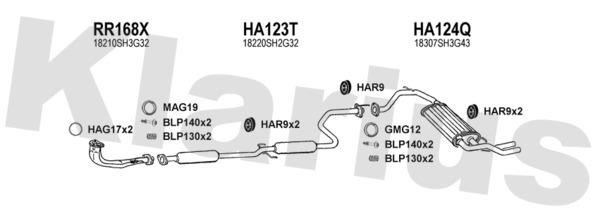 Klarius 420052U Abgasanlage 420052U: Kaufen Sie zu einem guten Preis in Polen bei 2407.PL!