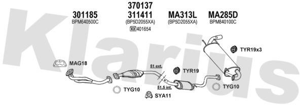  570201U Exhaust system 570201U: Buy near me in Poland at 2407.PL - Good price!