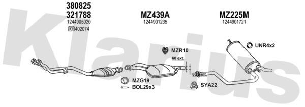  600327U Exhaust system 600327U: Buy near me in Poland at 2407.PL - Good price!