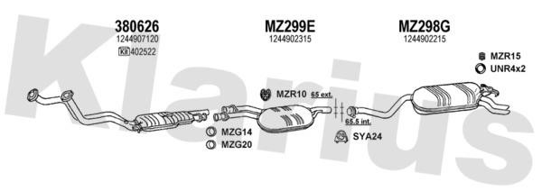 Klarius 600323U Exhaust system 600323U: Buy near me in Poland at 2407.PL - Good price!