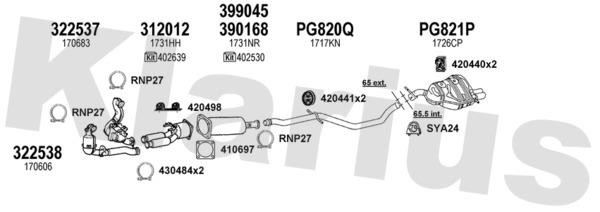  631116U Exhaust system 631116U: Buy near me in Poland at 2407.PL - Good price!