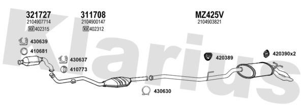  600458U Exhaust system 600458U: Buy near me in Poland at 2407.PL - Good price!