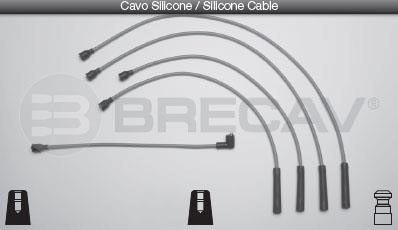 Brecav 15.505 Ignition cable kit 15505: Buy near me in Poland at 2407.PL - Good price!