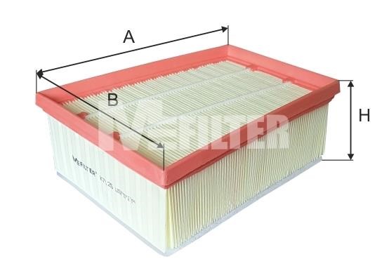 M-Filter K 7125 Повітряний фільтр K7125: Приваблива ціна - Купити у Польщі на 2407.PL!