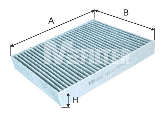 M-Filter K 9171C Фильтр салона K9171C: Отличная цена - Купить в Польше на 2407.PL!