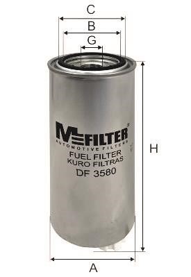 M-Filter DF 3580 Fuel filter DF3580: Buy near me in Poland at 2407.PL - Good price!