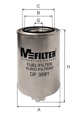 M-Filter DF 3581 Топливный фильтр DF3581: Отличная цена - Купить в Польше на 2407.PL!
