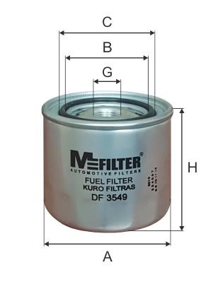 M-Filter DF 3549 Fuel filter DF3549: Buy near me in Poland at 2407.PL - Good price!