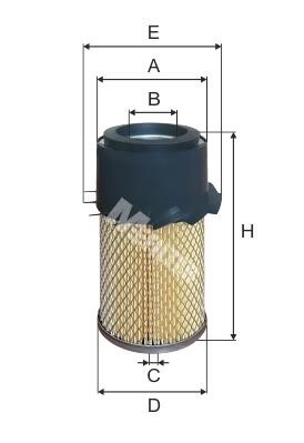 M-Filter A 1008 Air filter A1008: Buy near me in Poland at 2407.PL - Good price!