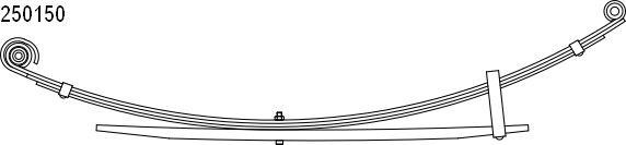 CS Germany 10.250.150.00 Leaf spring 1025015000: Buy near me at 2407.PL in Poland at an Affordable price!