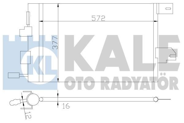 Kale Oto Radiator 393300 Радиатор кондиционера (Конденсатор) 393300: Отличная цена - Купить в Польше на 2407.PL!
