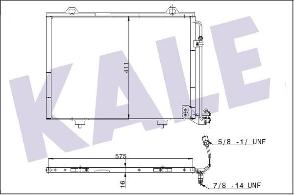 Kale Oto Radiator 345510 Радіатор кондиціонера (Конденсатор) 345510: Приваблива ціна - Купити у Польщі на 2407.PL!