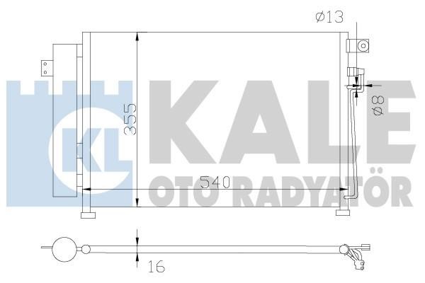 Kale Oto Radiator 343125 Радіатор кондиціонера (Конденсатор) 343125: Приваблива ціна - Купити у Польщі на 2407.PL!