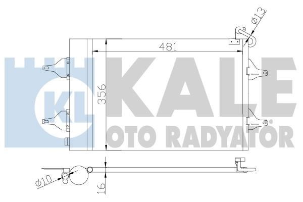 Kale Oto Radiator 390700 Радіатор кондиціонера (Конденсатор) 390700: Приваблива ціна - Купити у Польщі на 2407.PL!