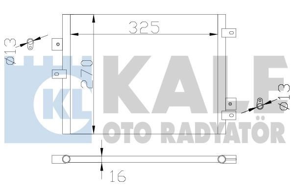 Kale Oto Radiator 342440 Радіатор кондиціонера (Конденсатор) 342440: Приваблива ціна - Купити у Польщі на 2407.PL!