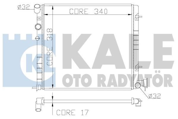 Kale Oto Radiator 372500 Радиатор охлаждения двигателя 372500: Отличная цена - Купить в Польше на 2407.PL!