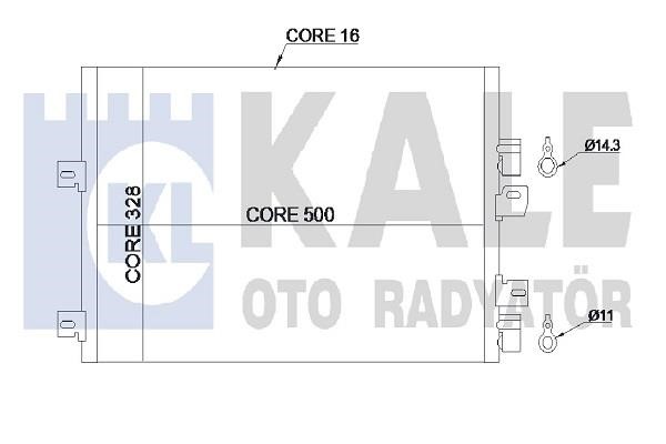 Kale Oto Radiator 389200 Радіатор кондиціонера (Конденсатор) 389200: Приваблива ціна - Купити у Польщі на 2407.PL!