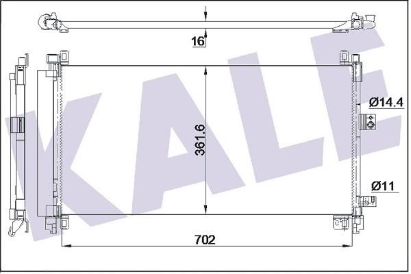 Kale Oto Radiator 355155 Cooler Module 355155: Buy near me in Poland at 2407.PL - Good price!
