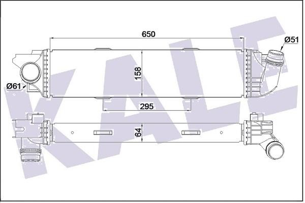 Kale Oto Radiator 352480 Intercooler, charger 352480: Buy near me in Poland at 2407.PL - Good price!