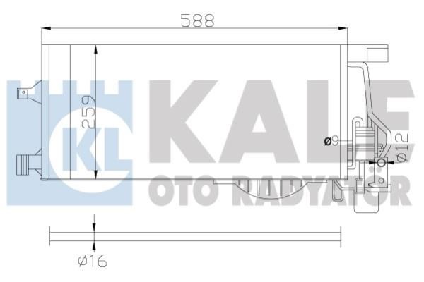 Kale Oto Radiator 342895 Радиатор кондиционера (Конденсатор) 342895: Отличная цена - Купить в Польше на 2407.PL!