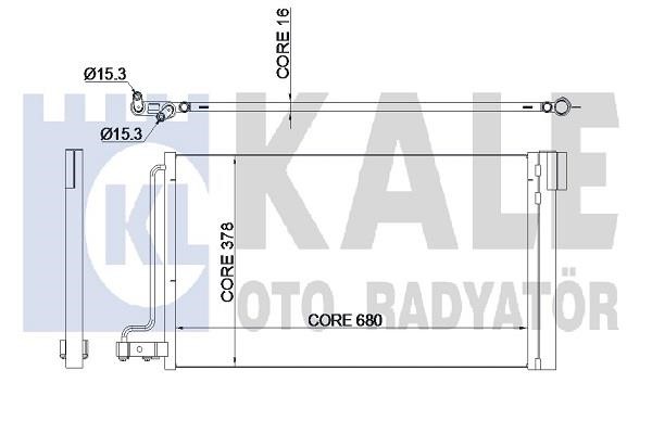 Kale Oto Radiator 345220 Condenser 345220: Buy near me in Poland at 2407.PL - Good price!