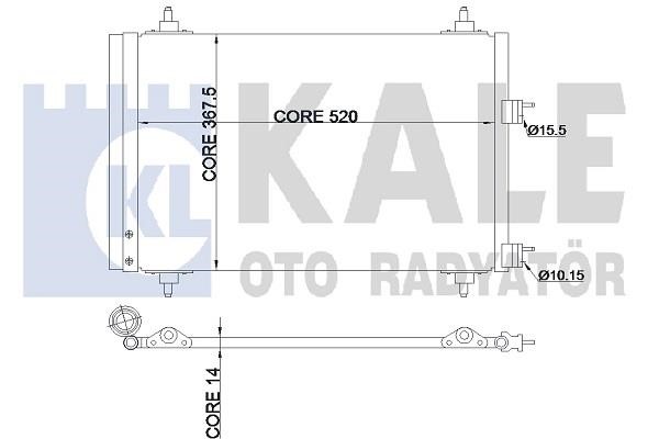 Kale Oto Radiator 343095 Cooler Module 343095: Buy near me in Poland at 2407.PL - Good price!
