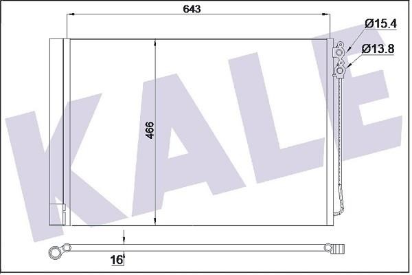 Kale Oto Radiator 342415 Радіатор кондиціонера (Конденсатор) 342415: Приваблива ціна - Купити у Польщі на 2407.PL!